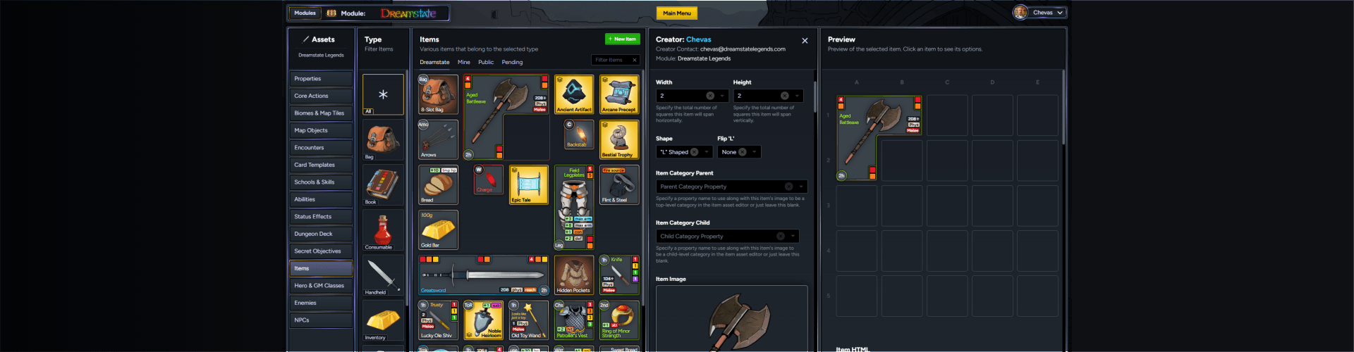 Dreamstate Asset Builder