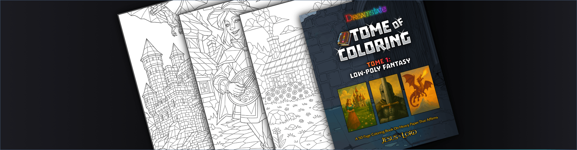 Dreamstate Tome of Coloring Banner